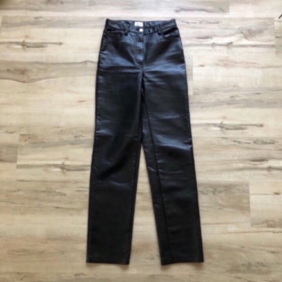 Wilfred Black Faux Leather Pants - Picture 7 of 8